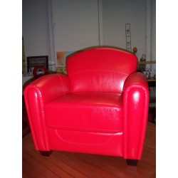 Fauteuil club rouge