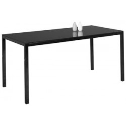 Table verre noir